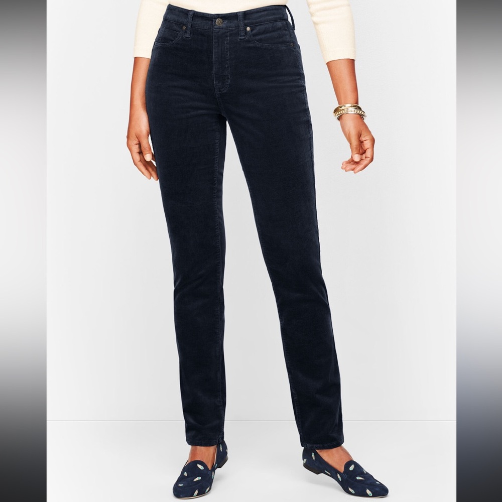 Talbots Heritage Women's Black Corduroy Pants Size 8P